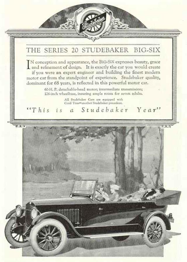 1920 Studebaker 6